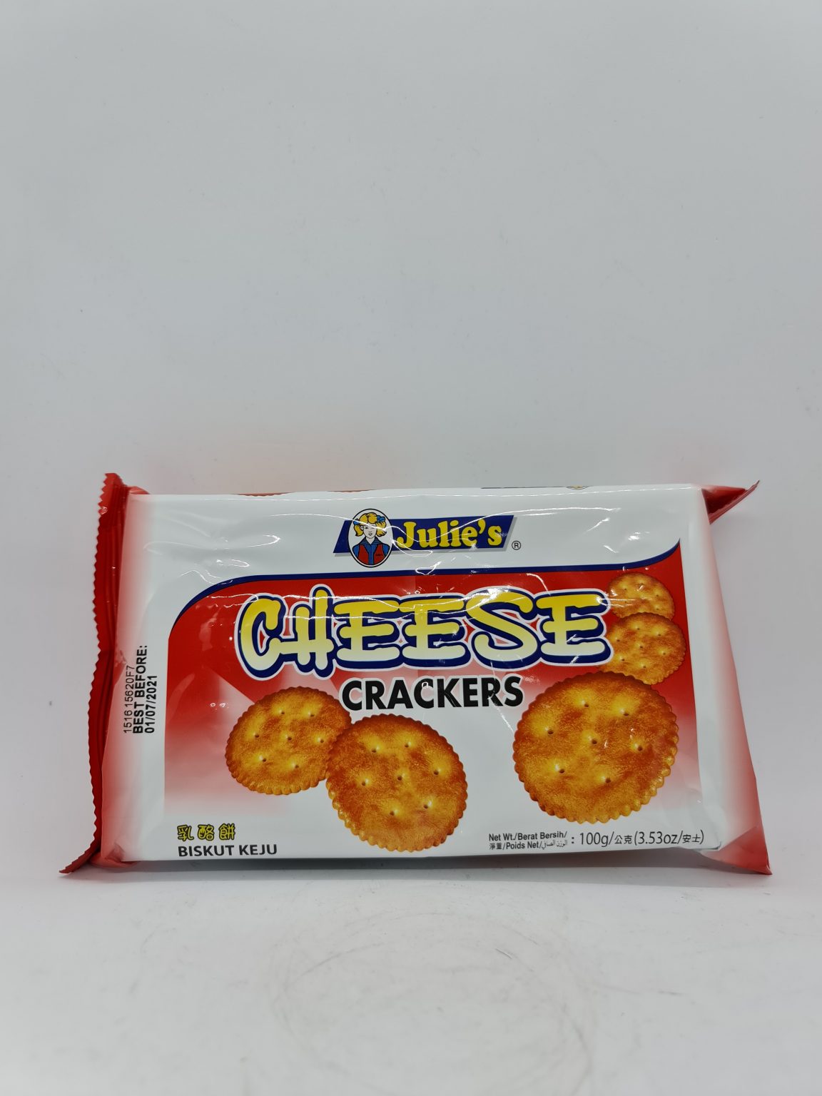 JULIE’S CHEESE CRACKERS 100G Gular Mart